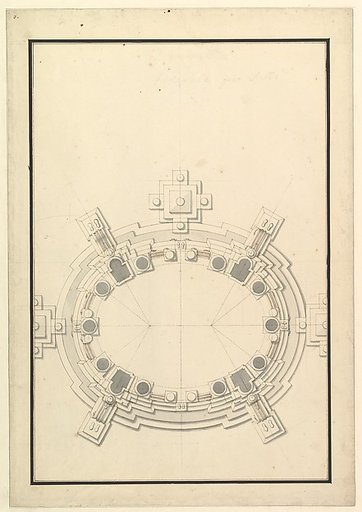 Ground Plan for a Catafalque for a Prince of Lorraine