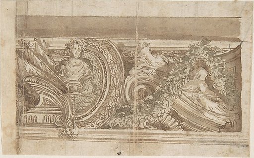 Design for Part of a Decorated Cornice