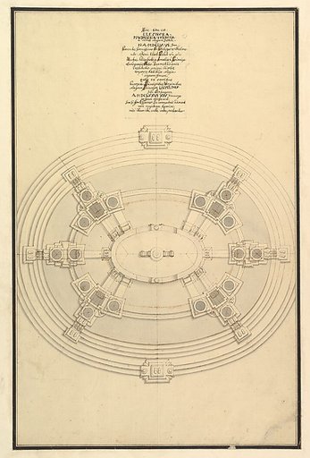 Ground Plan for a Catafalque for Eleonora Magdalena Theresa (1655–1720)