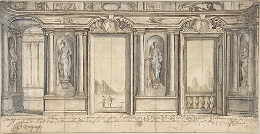 Design for a Painted Wall Decoration for Palazzo Massimo all'Aracoeli (Rome)