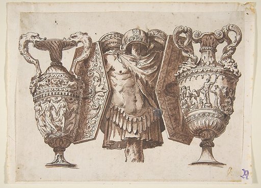 Trophy with Two Vases and a Cuirass
