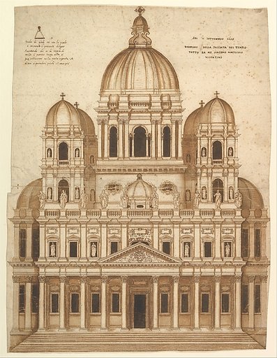Unexecuted Design for the Façade of the Church of Santa Maria in Araceli in the city of Vicenza