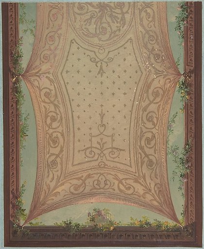 Design for Gallery Ceiling, Hôtel Cottier