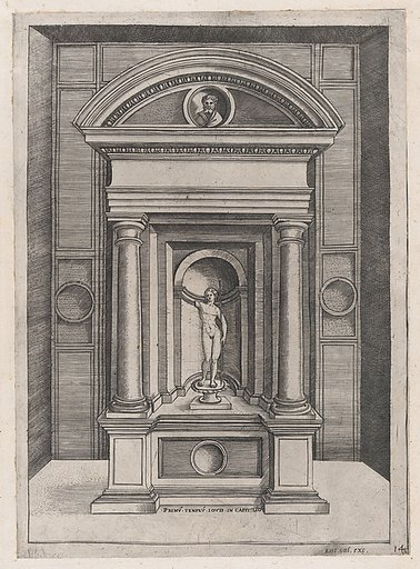 The Altar of Jupiter in the Oldest Temple on the Capitol, from "Speculum Romanae Magnificentiae"