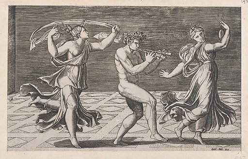 Dance of Fauns and Bacchants, from "Speculum Romanae Magnificentiae"