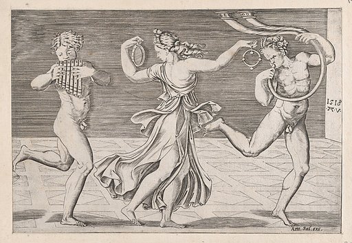 Dance of Fauns and Bacchants, from "Speculum Romanae Magnificentiae"