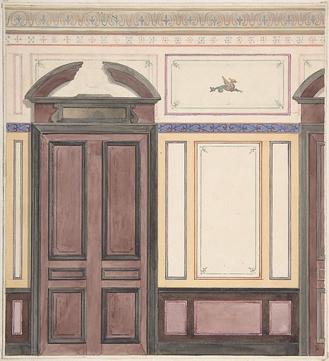 Design for Wall Paneling, Deepdene, Dorking, Surrey