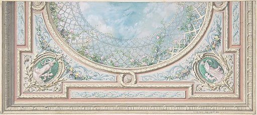 Design for Ceiling, Bedroom of Mme de Marconnoy