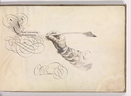 Specimens of Penmanship after Jan van de Velde and other Calligraphy Books