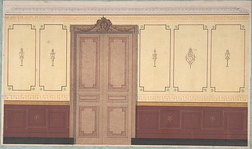 Pompeiian Design for Wall and Doorway