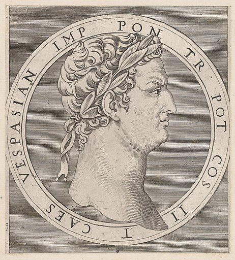Vespasian, from The Twelve Caesars, from "Speculum Romanae Magnificentiae"