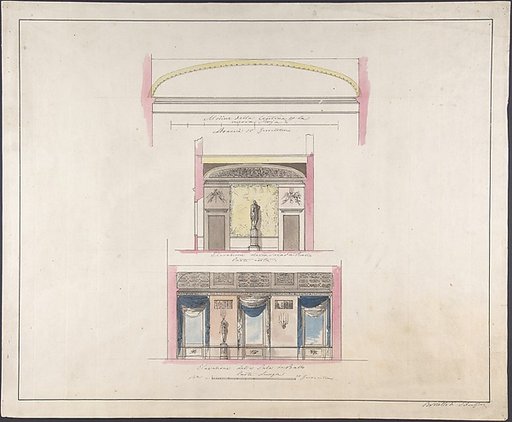 Elevation "della nuova Galleria"