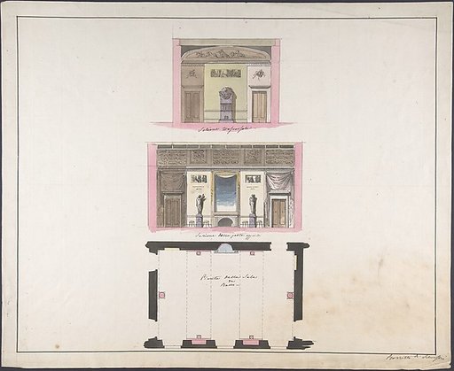 Elevation "della nuova Galleria"