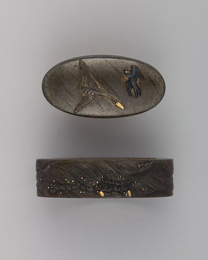 Sword-Hilt Collar and Pommel (Fuchigashira)