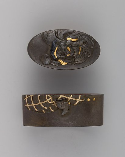 Sword-Hilt Collar and Pommel (Fuchigashira)