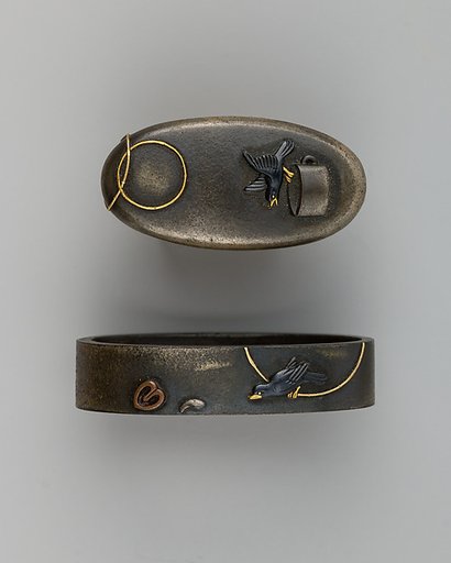 Sword-Hilt Collar and Pommel (Fuchigashira)