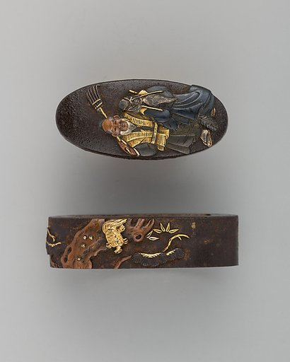 Sword-Hilt Collar and Pommel (Fuchigashira)