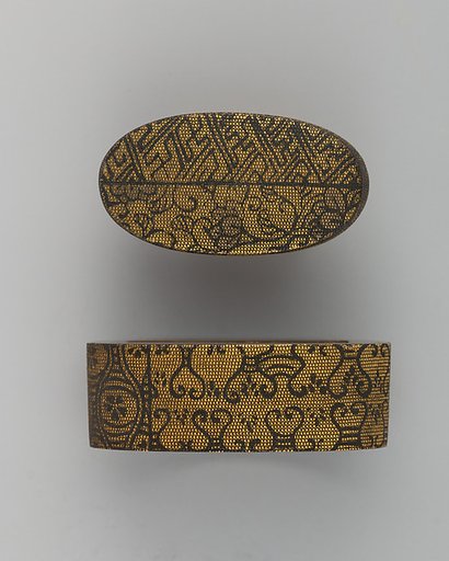 Sword-Hilt Collar and Pommel (Fuchigashira)