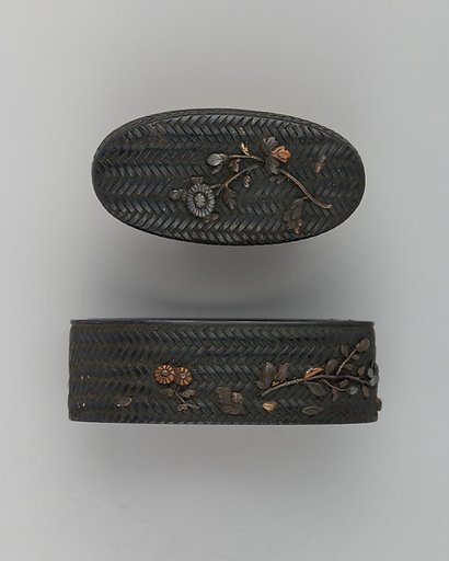 Sword-Hilt Collar and Pommel (Fuchigashira)