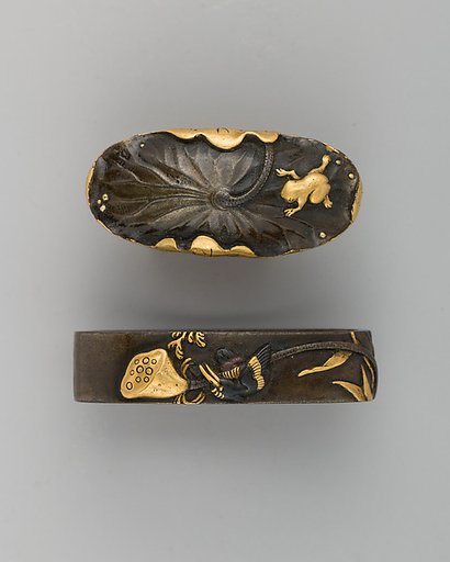 Sword-Hilt Collar and Pommel (Fuchigashira)