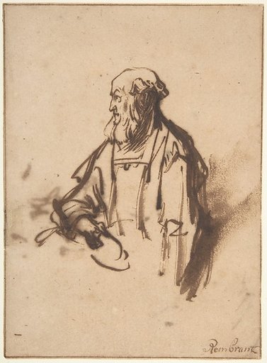 Old Man in Profile