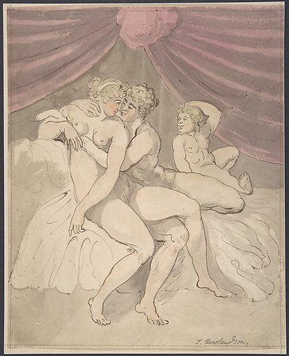 Nude Couple Embracing