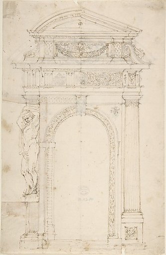 Two Alternate Designs for Triumphal Arch