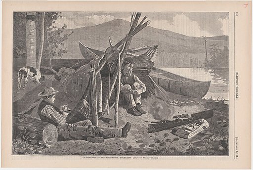 Camping Out in Adirondacks (from "Harper's Weekly," Vol. XVIII)