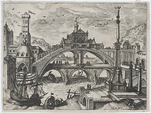 Riverscape with a Double Bridge