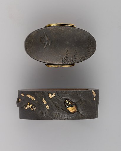Sword-Hilt Collar and Pommel (Fuchigashira)