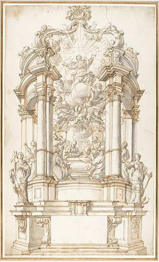 Design for a Freestanding Altar dedicated to the Assumption of the Virgin