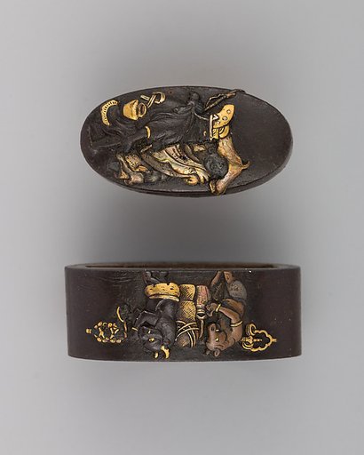 Sword-Hilt Collar and Pommel (Fuchigashira)
