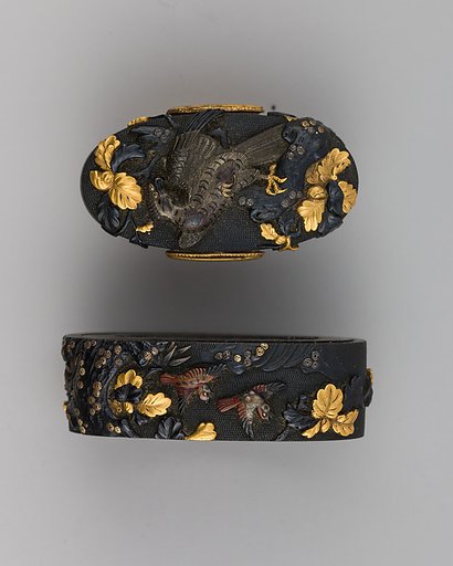 Sword-Hilt Collar and Pommel (Fuchigashira)