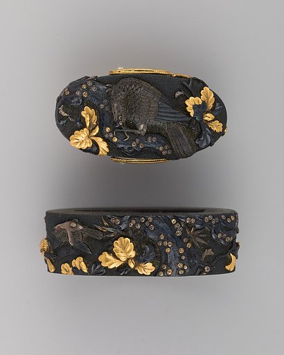 Sword-Hilt Collar and Pommel (Fuchigashira)