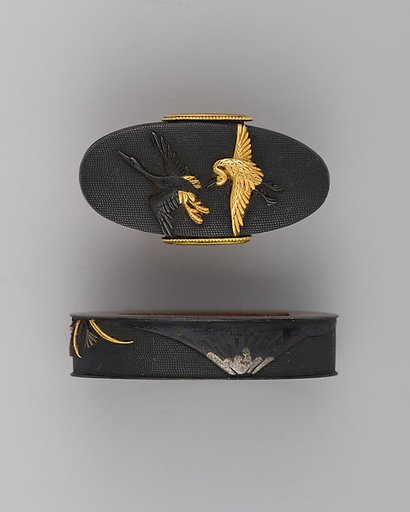 Sword-Hilt Collar and Pommel (Fuchigashira)