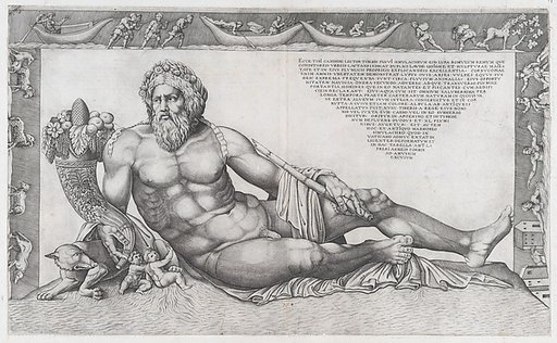 The Tiber, from "Speculum Romanae Magnificentiae"