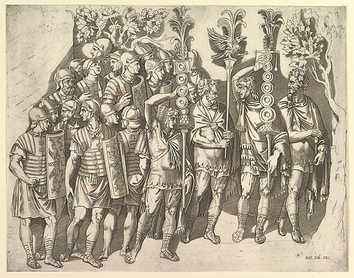 A Roman Legion (from Trajan's Column), from "Speculum Romanae Magnificentiae"