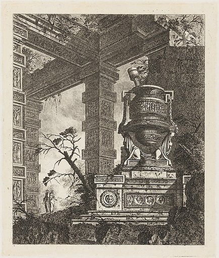 Collection of Different Subjects of Vases, Tombs, Ruins and Fountains...