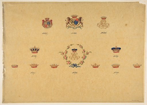 Sheet of Monogram Designs