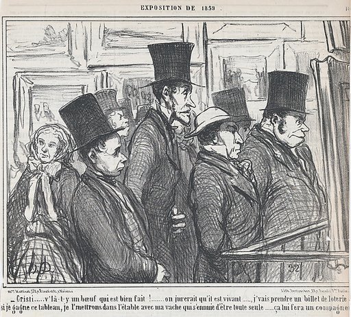 Cristi,... v'là-t-y un boeuf qui est bien fait!..., from Exposition de 1859, published in Le Charivari, May 4, 1859