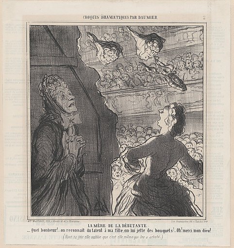 The mother of the actress, from 'Dramatic sketches,' published in Le Charivari, July 2, 1864