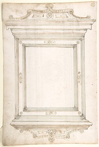 Design for a Frame (recto); Design for a Cassone (verso)