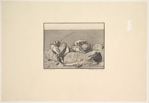 Siesta I, from the series Radierte Skizzen
