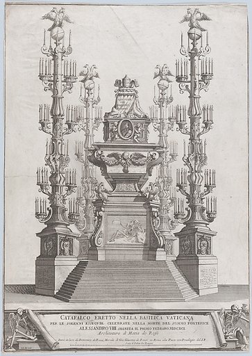 Catafalco Eretto Nella Basilica Vaticana ...per Alessandro VIII