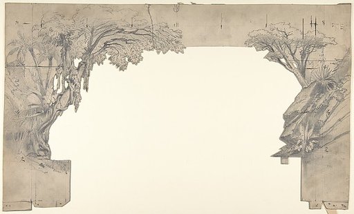 Design for a Stage Set at the Opéra, Paris