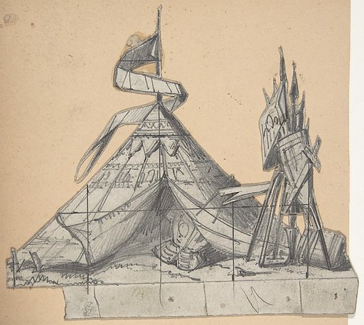 Design for a Stage Set at the Opéra, Paris: A Tent