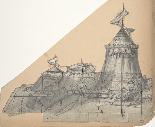 Design for a Stage Set at the Opéra, Paris: A Tent