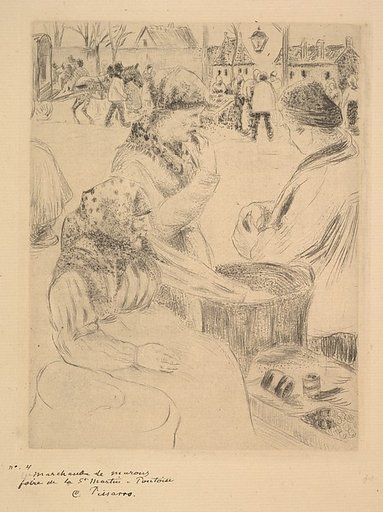 Chestnut Vendor, St. Martin's Market, Pontoise