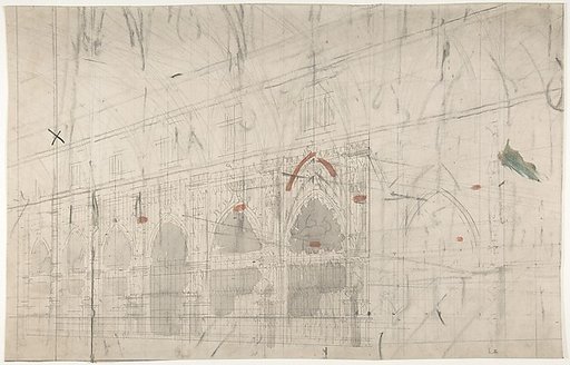 Design for a Stage Set at the Opéra, Paris: Church Interior