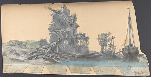 Design for a Stage Set at the Opéra, Paris